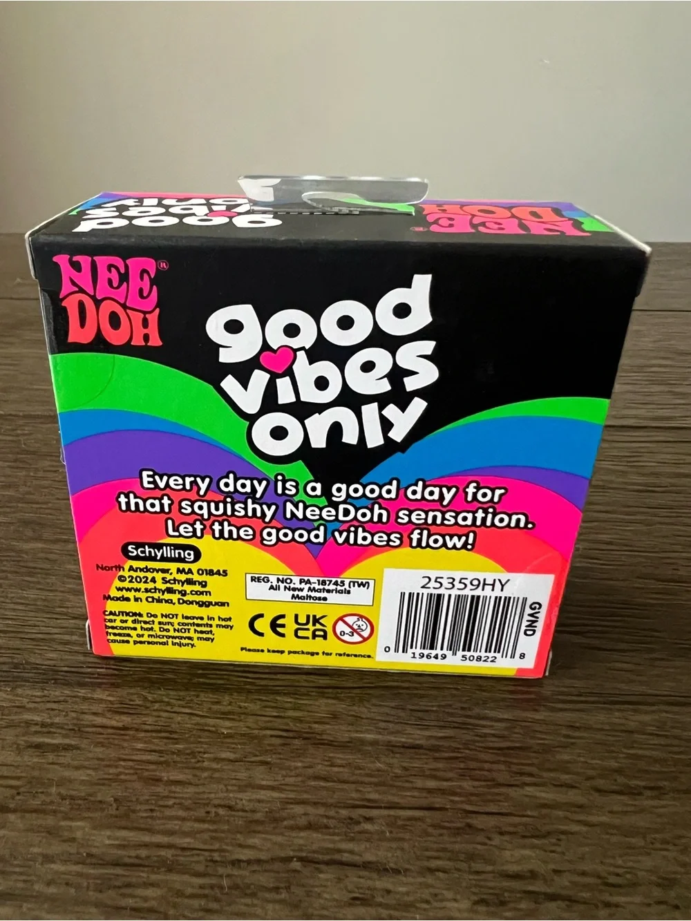 AUTHENTIC Schylling NeeDoh - BUNDLE (Good Vibes Only Hearts) (set of 3)